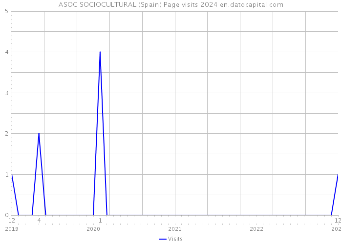 ASOC SOCIOCULTURAL (Spain) Page visits 2024 