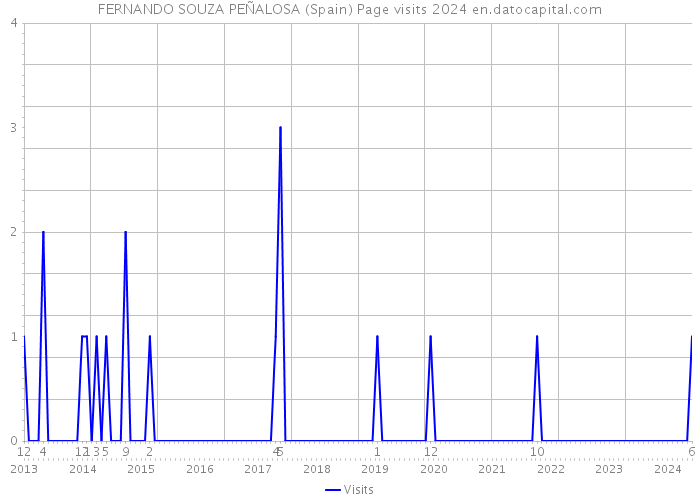 FERNANDO SOUZA PEÑALOSA (Spain) Page visits 2024 