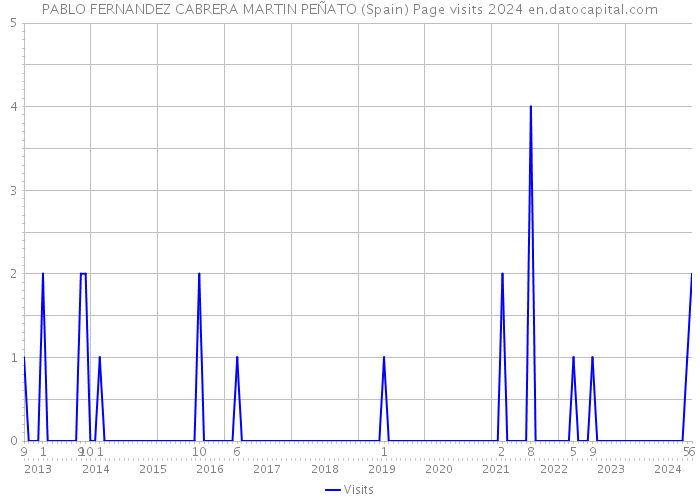 PABLO FERNANDEZ CABRERA MARTIN PEÑATO (Spain) Page visits 2024 