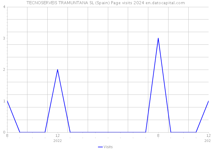 TECNOSERVEIS TRAMUNTANA SL (Spain) Page visits 2024 