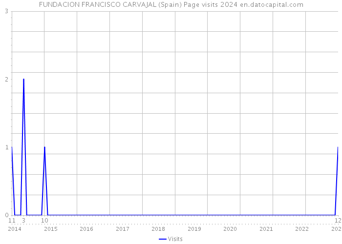 FUNDACION FRANCISCO CARVAJAL (Spain) Page visits 2024 