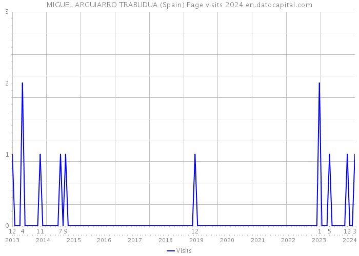 MIGUEL ARGUIARRO TRABUDUA (Spain) Page visits 2024 