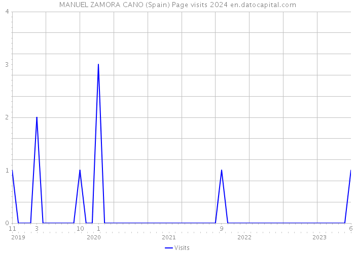 MANUEL ZAMORA CANO (Spain) Page visits 2024 