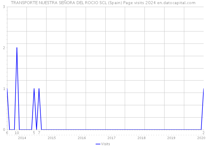 TRANSPORTE NUESTRA SEÑORA DEL ROCIO SCL (Spain) Page visits 2024 