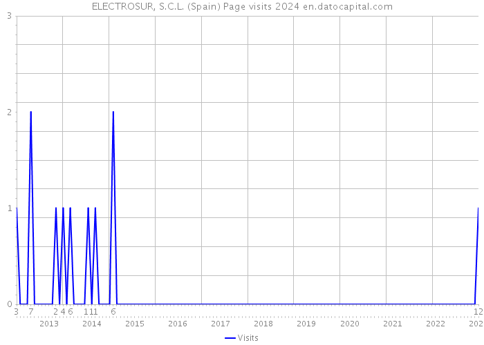 ELECTROSUR, S.C.L. (Spain) Page visits 2024 