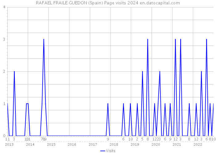 RAFAEL FRAILE GUEDON (Spain) Page visits 2024 