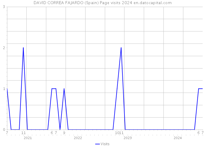 DAVID CORREA FAJARDO (Spain) Page visits 2024 