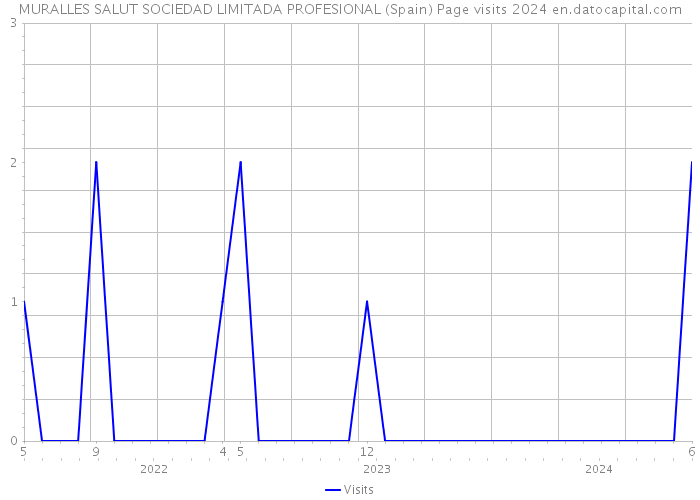 MURALLES SALUT SOCIEDAD LIMITADA PROFESIONAL (Spain) Page visits 2024 