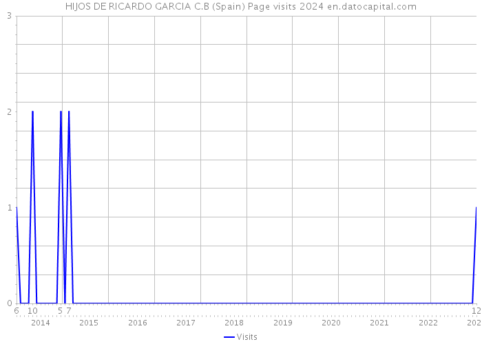 HIJOS DE RICARDO GARCIA C.B (Spain) Page visits 2024 