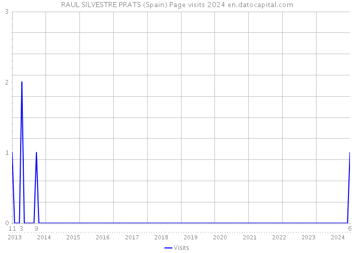 RAUL SILVESTRE PRATS (Spain) Page visits 2024 