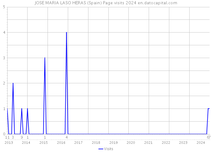 JOSE MARIA LASO HERAS (Spain) Page visits 2024 
