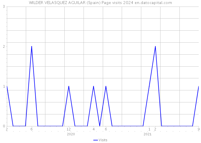 WILDER VELASQUEZ AGUILAR (Spain) Page visits 2024 