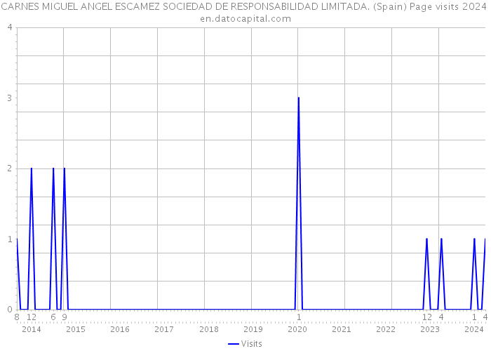 CARNES MIGUEL ANGEL ESCAMEZ SOCIEDAD DE RESPONSABILIDAD LIMITADA. (Spain) Page visits 2024 