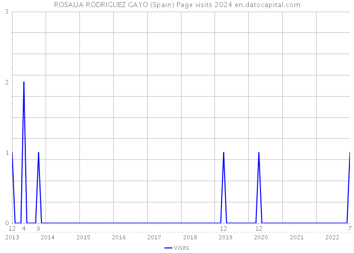 ROSALIA RODRIGUEZ GAYO (Spain) Page visits 2024 