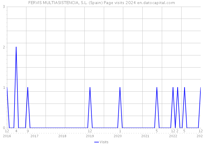 FERVIS MULTIASISTENCIA, S.L. (Spain) Page visits 2024 