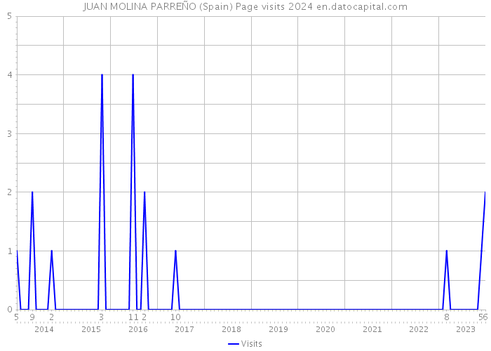 JUAN MOLINA PARREÑO (Spain) Page visits 2024 