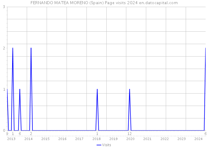 FERNANDO MATEA MORENO (Spain) Page visits 2024 