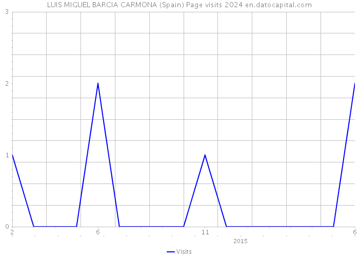 LUIS MIGUEL BARCIA CARMONA (Spain) Page visits 2024 