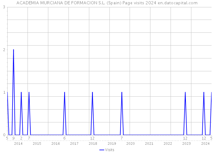 ACADEMIA MURCIANA DE FORMACION S.L. (Spain) Page visits 2024 