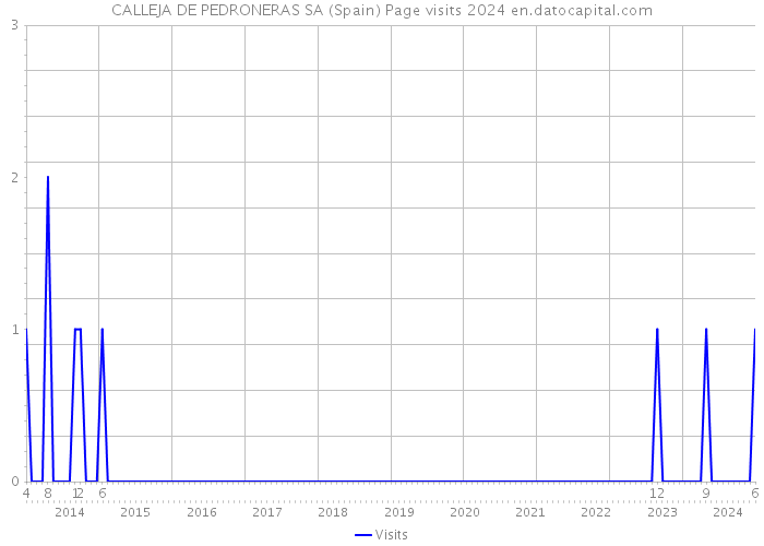 CALLEJA DE PEDRONERAS SA (Spain) Page visits 2024 