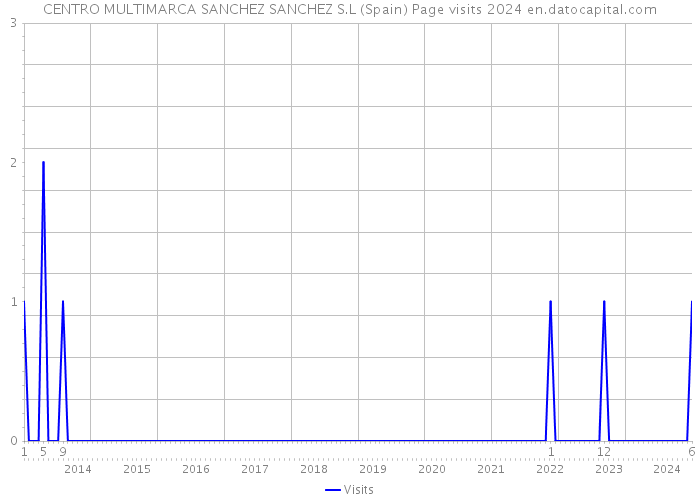 CENTRO MULTIMARCA SANCHEZ SANCHEZ S.L (Spain) Page visits 2024 