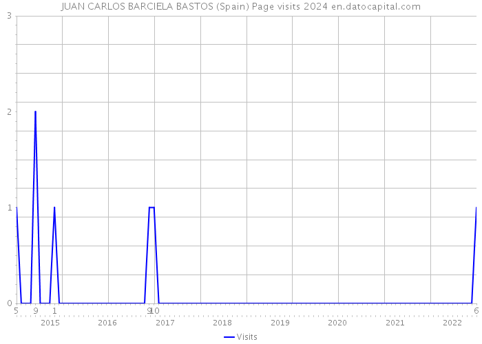 JUAN CARLOS BARCIELA BASTOS (Spain) Page visits 2024 