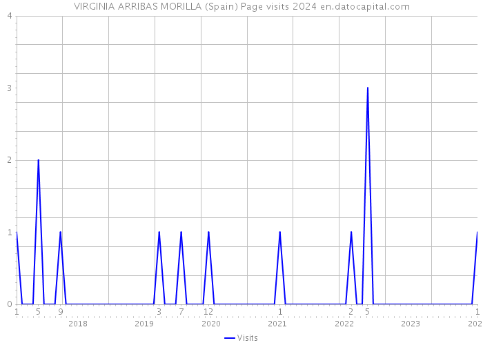 VIRGINIA ARRIBAS MORILLA (Spain) Page visits 2024 
