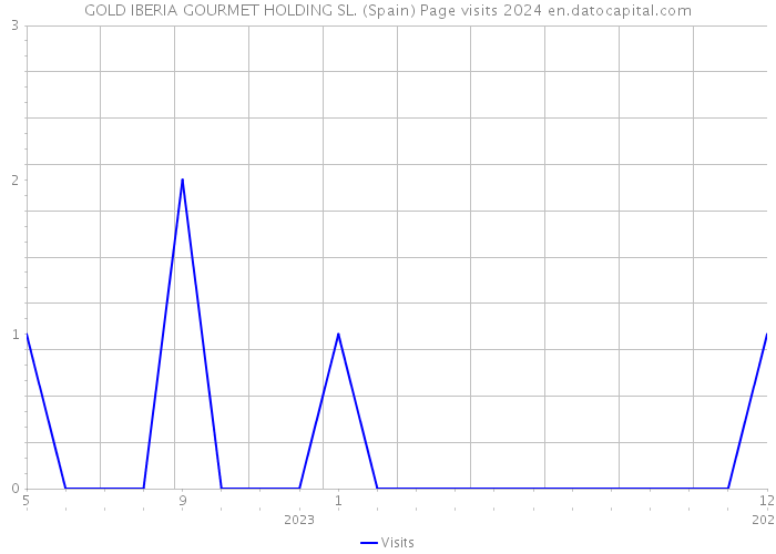 GOLD IBERIA GOURMET HOLDING SL. (Spain) Page visits 2024 