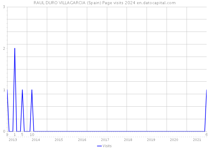 RAUL DURO VILLAGARCIA (Spain) Page visits 2024 