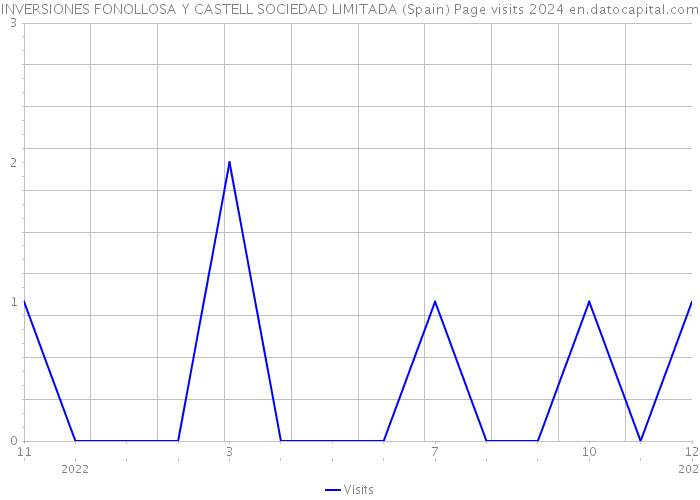 INVERSIONES FONOLLOSA Y CASTELL SOCIEDAD LIMITADA (Spain) Page visits 2024 