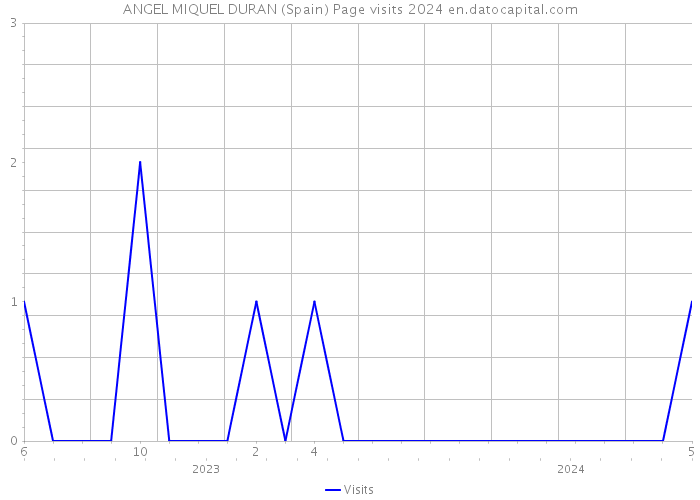 ANGEL MIQUEL DURAN (Spain) Page visits 2024 
