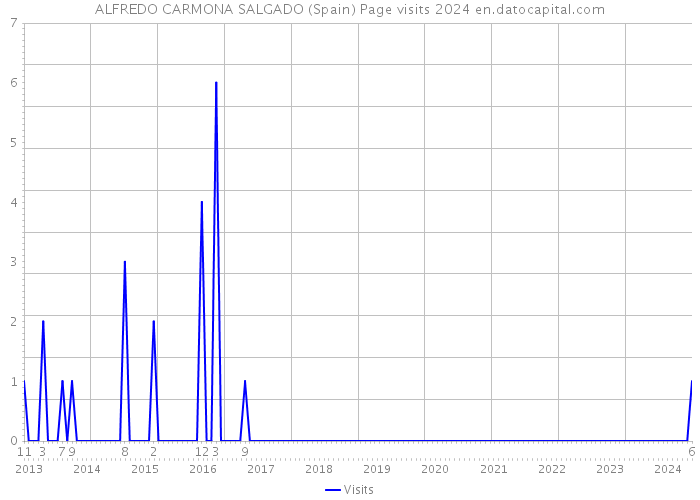 ALFREDO CARMONA SALGADO (Spain) Page visits 2024 