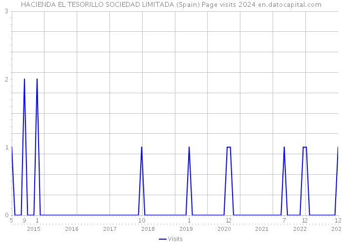 HACIENDA EL TESORILLO SOCIEDAD LIMITADA (Spain) Page visits 2024 