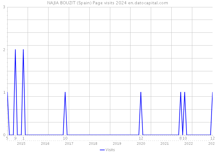 NAJIA BOUZIT (Spain) Page visits 2024 