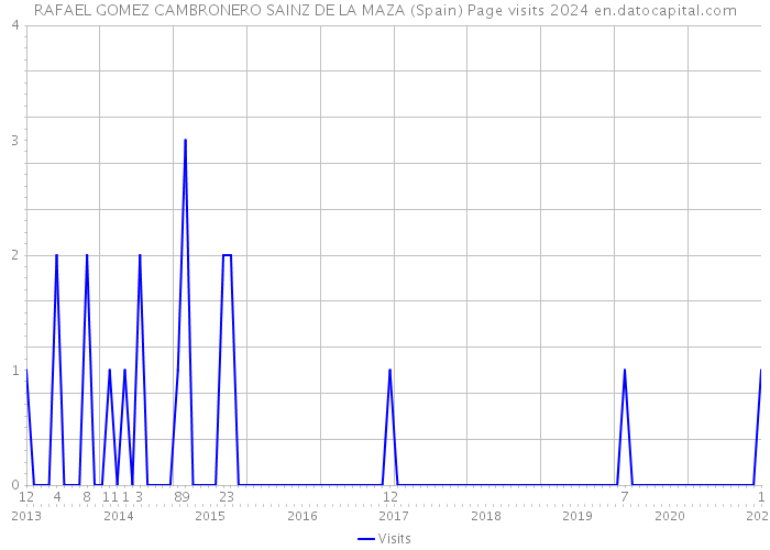RAFAEL GOMEZ CAMBRONERO SAINZ DE LA MAZA (Spain) Page visits 2024 