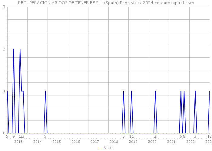 RECUPERACION ARIDOS DE TENERIFE S.L. (Spain) Page visits 2024 