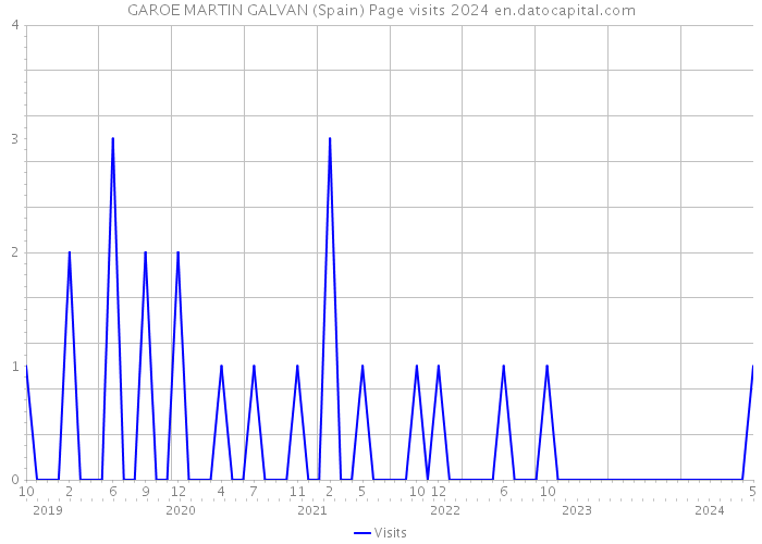 GAROE MARTIN GALVAN (Spain) Page visits 2024 