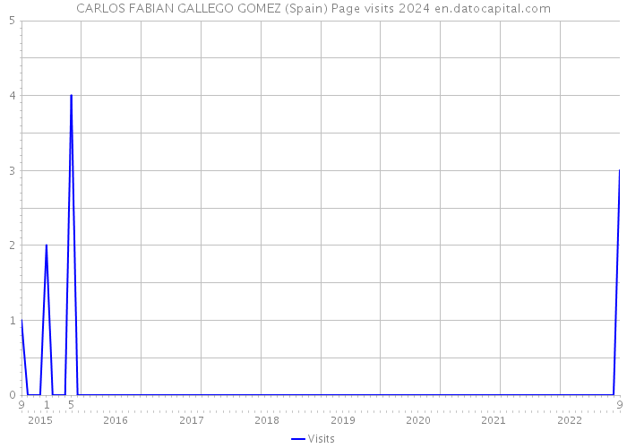 CARLOS FABIAN GALLEGO GOMEZ (Spain) Page visits 2024 