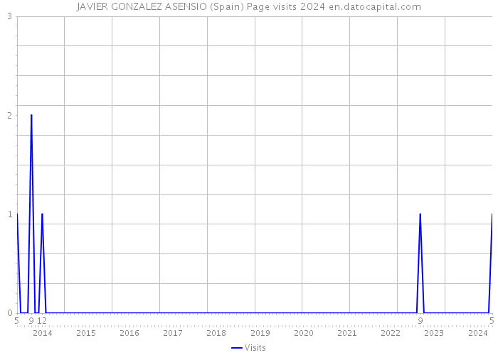 JAVIER GONZALEZ ASENSIO (Spain) Page visits 2024 