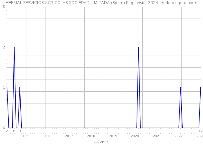 HERMAL SERVICIOS AGRICOLAS SOCIEDAD LIMITADA (Spain) Page visits 2024 