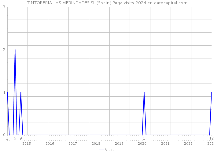 TINTORERIA LAS MERINDADES SL (Spain) Page visits 2024 