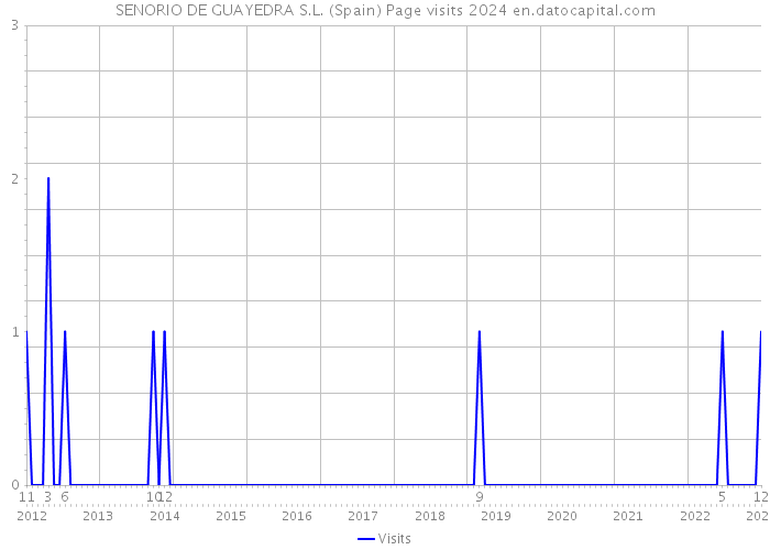 SENORIO DE GUAYEDRA S.L. (Spain) Page visits 2024 