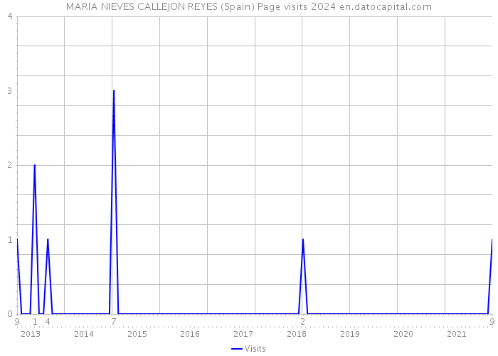 MARIA NIEVES CALLEJON REYES (Spain) Page visits 2024 