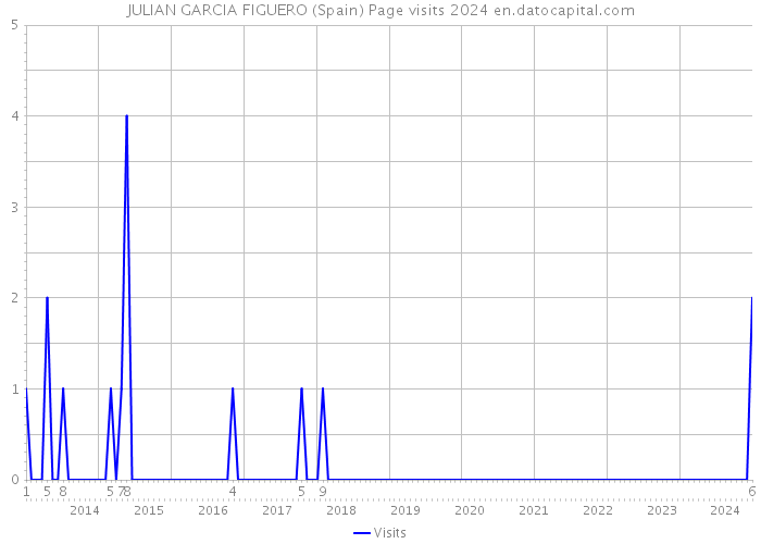 JULIAN GARCIA FIGUERO (Spain) Page visits 2024 
