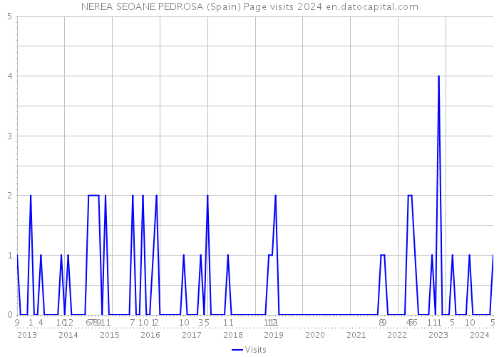 NEREA SEOANE PEDROSA (Spain) Page visits 2024 