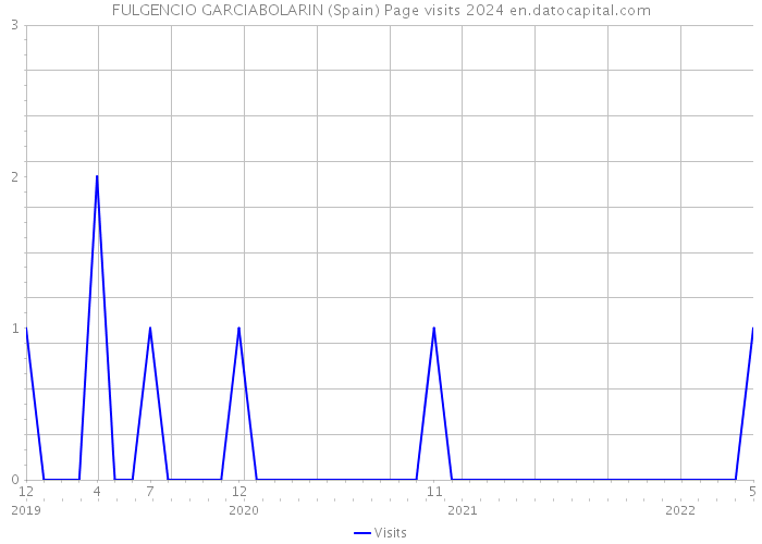 FULGENCIO GARCIABOLARIN (Spain) Page visits 2024 
