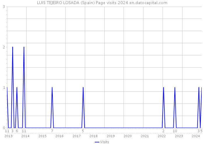 LUIS TEJEIRO LOSADA (Spain) Page visits 2024 