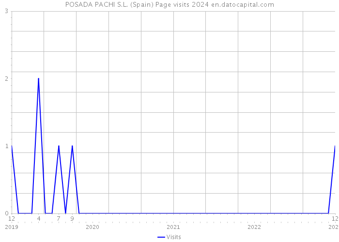 POSADA PACHI S.L. (Spain) Page visits 2024 