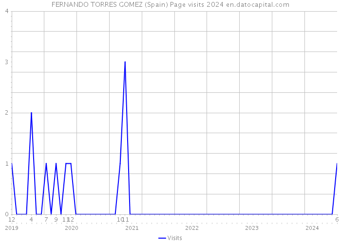 FERNANDO TORRES GOMEZ (Spain) Page visits 2024 