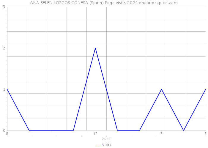 ANA BELEN LOSCOS CONESA (Spain) Page visits 2024 